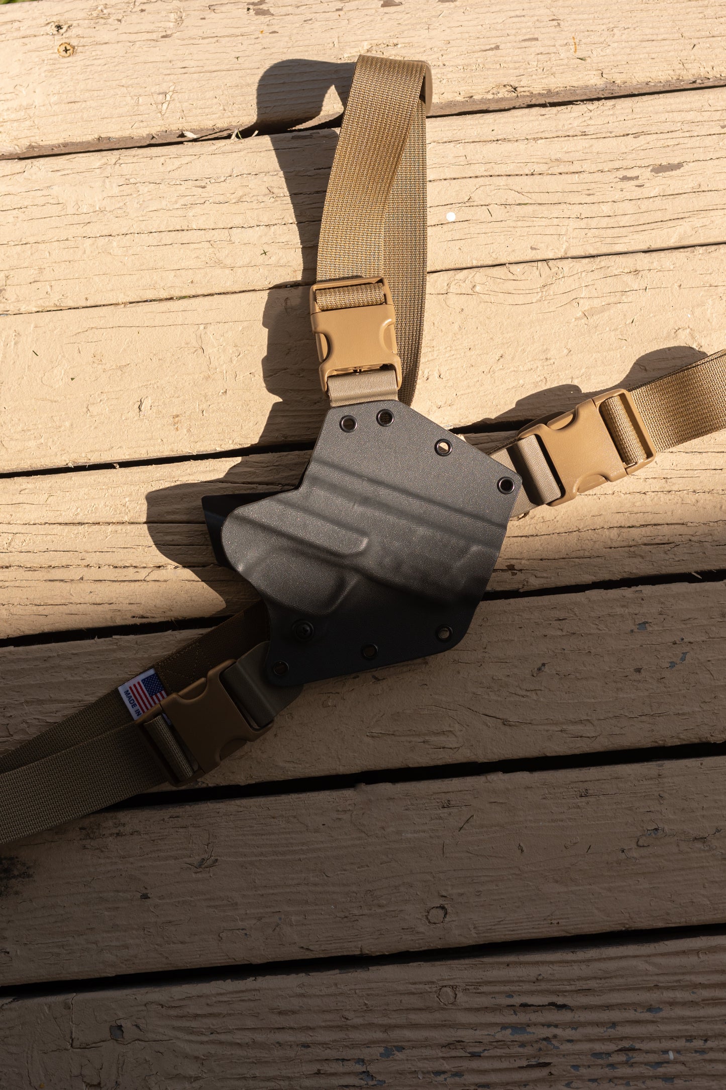 Rugged and durable the perfect chest holster for your firearm.