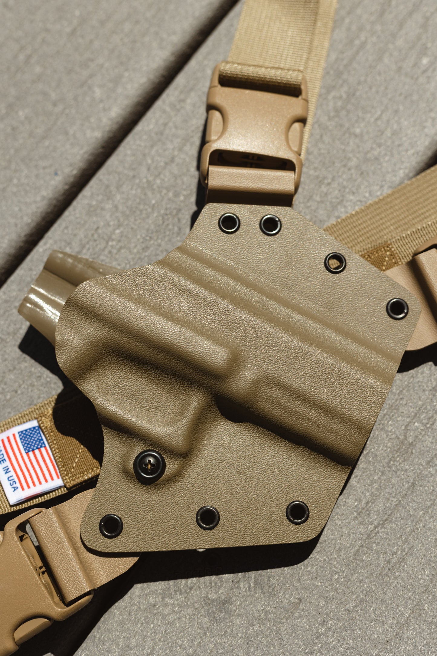 FDE tan Chest Gun Hoster