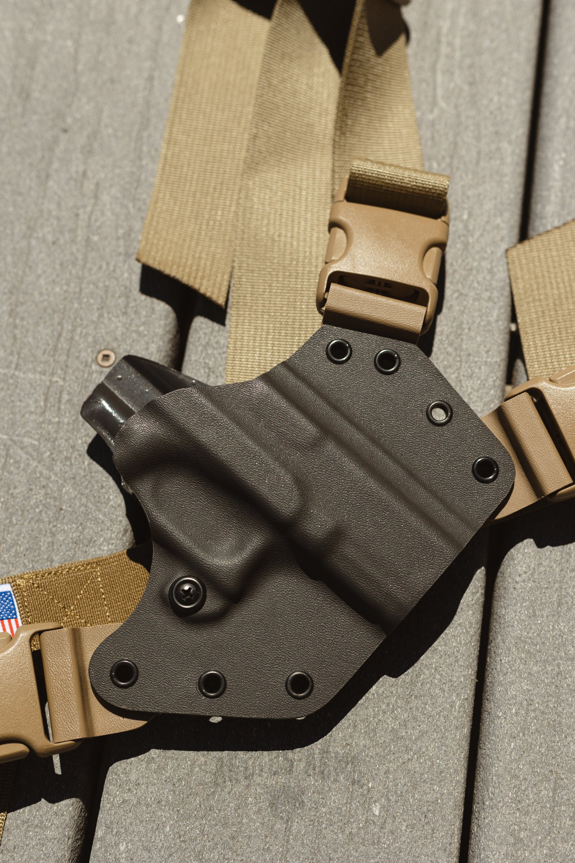 Storm grey chest harness holster for Springfield Armory XD-M elite OSP 9mm